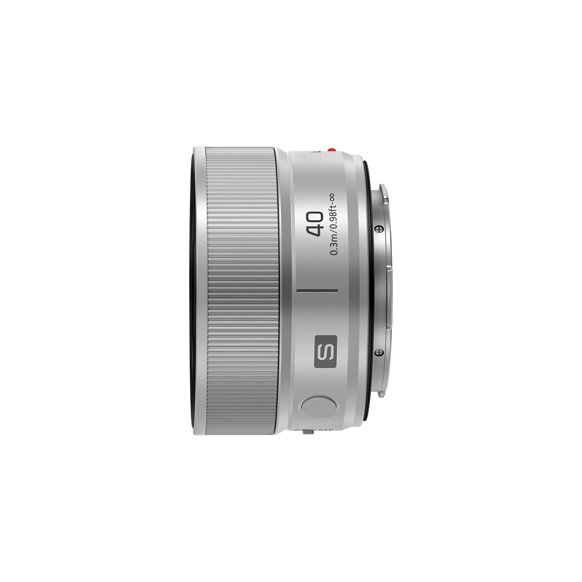 Alt View 2. Panasonic - Panasonic LUMIX S 40mm f/2 Compact Prime L-Mount Lens (Silver) - Silver.