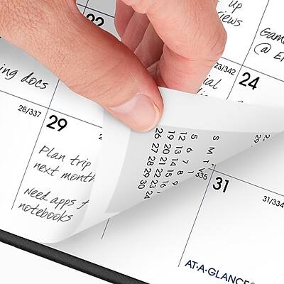 Sure, here is the corrected and grouped text:

**Top Left:**
- 22 ing docs
- 28/337

**Top Center:**
- 29 Plan trip next month
- need apps notebooks

**Top Right:**
- 23/342
- 24
- 26
- 19
- 12
- 5
- 29
- 2. 27
- 20
- 13
- o M
- 28
- 21
- 14
- 7
- T
- 29
- 22
- 15
- 8
- 1
- 335
- 30
- 23
- 16
- 6
- 31
- 24
- 31/334

**Bottom Center:**
- AT-A-GLANCE

**Calendar:**
- 24
- 25
- 26
- 27
- 28
- 29
- 30
-