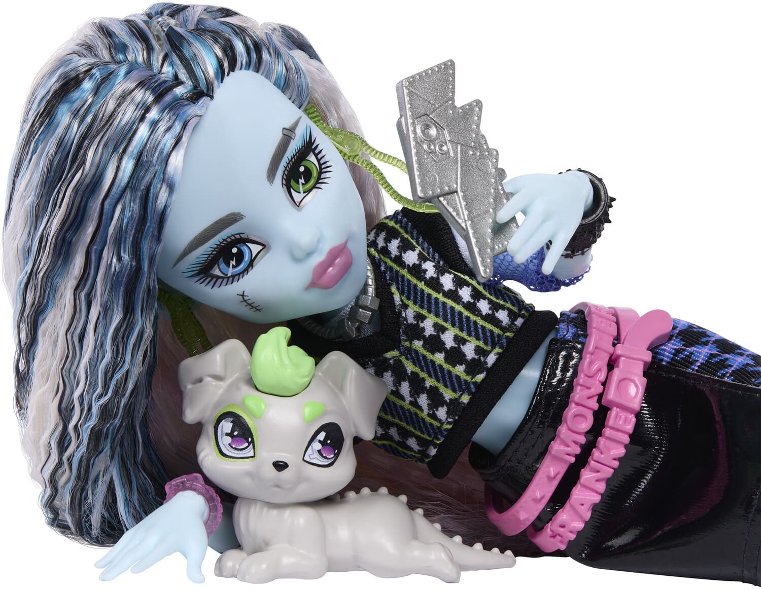 Mattel Monster High Frankie Stein Doll with Pet Watzie