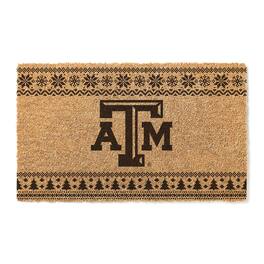 Jardine - Texas A&M Aggies 18" x 30" Holiday Coir Doormat - Brown