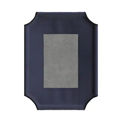 Front. PetMaker - Elevated Dog Bed Cover 24.5x18.5in Replacement Pet Bed Cover with Mesh Panel Cat or Dog Cot Not Included - Navy Blue.