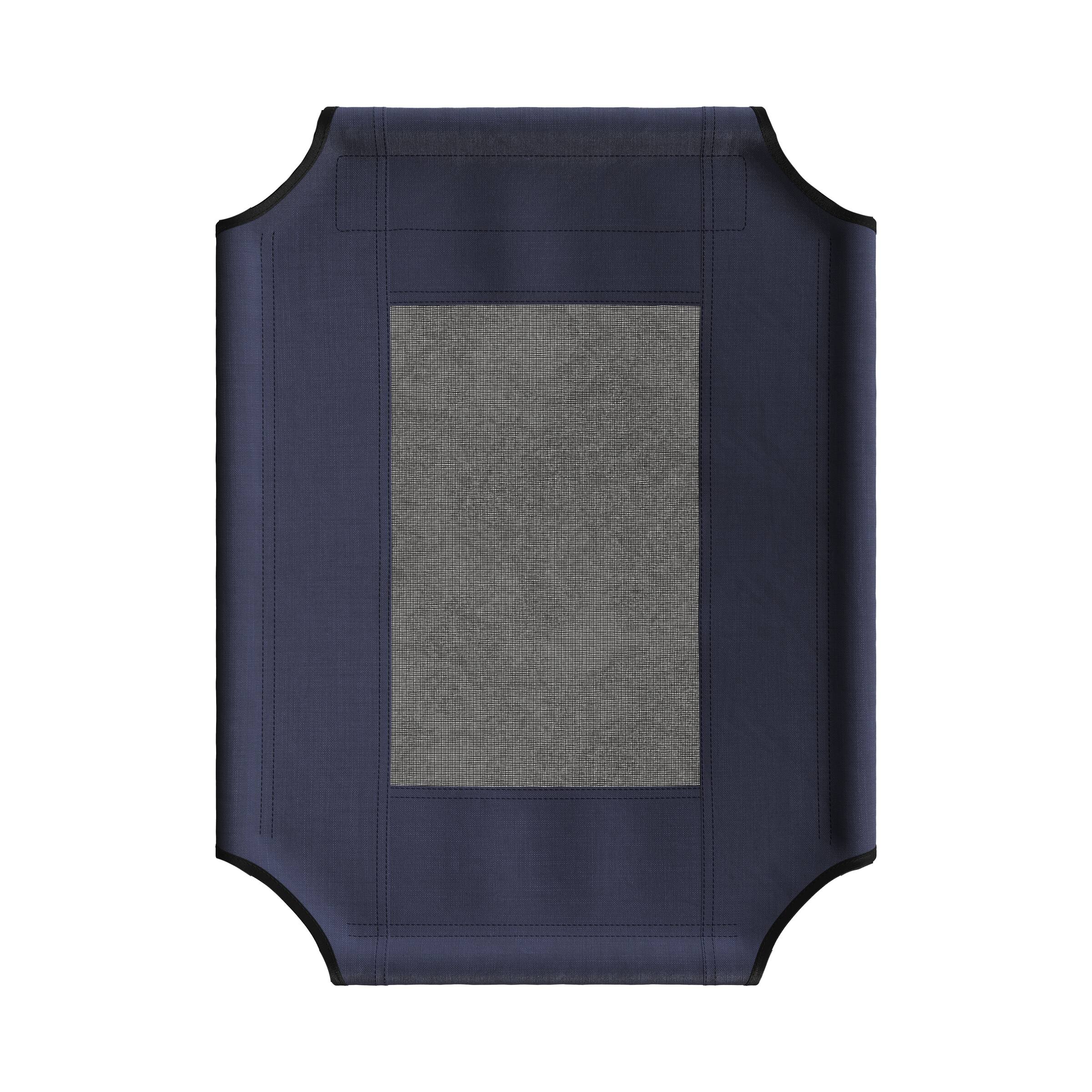 Front. PetMaker - Elevated Dog Bed Cover 24.5x18.5in Replacement Pet Bed Cover with Mesh Panel Cat or Dog Cot Not Included - Navy Blue.