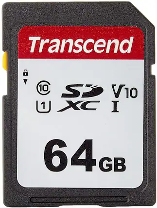 Transcend
SDXC I
V10
10
U1
64GB