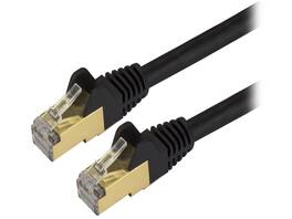 StarTech.com - StarTech C6ASPAT2BK Cat6a Shielded 2ft Black Ethernet Cable