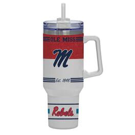 Indigo Falls - Ole Miss Rebels 40oz. Rocky Vintage Tumbler - White