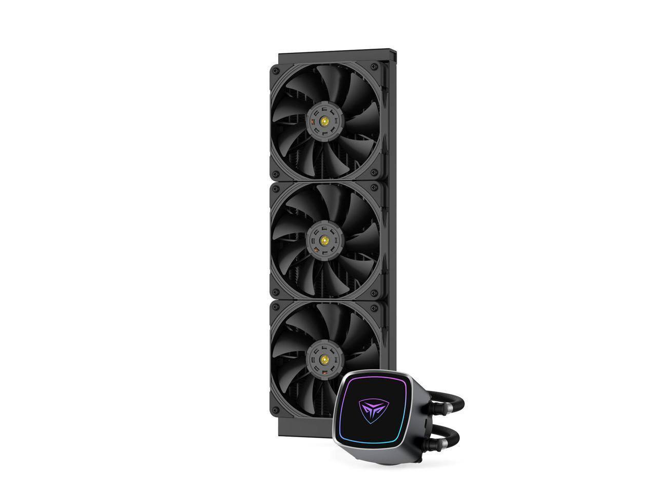Alt View 1. PCCOOLER - DE360-BKAWXX-GL Powerful Dual-Pump AIO Liquid CPU Cooler - Black.
