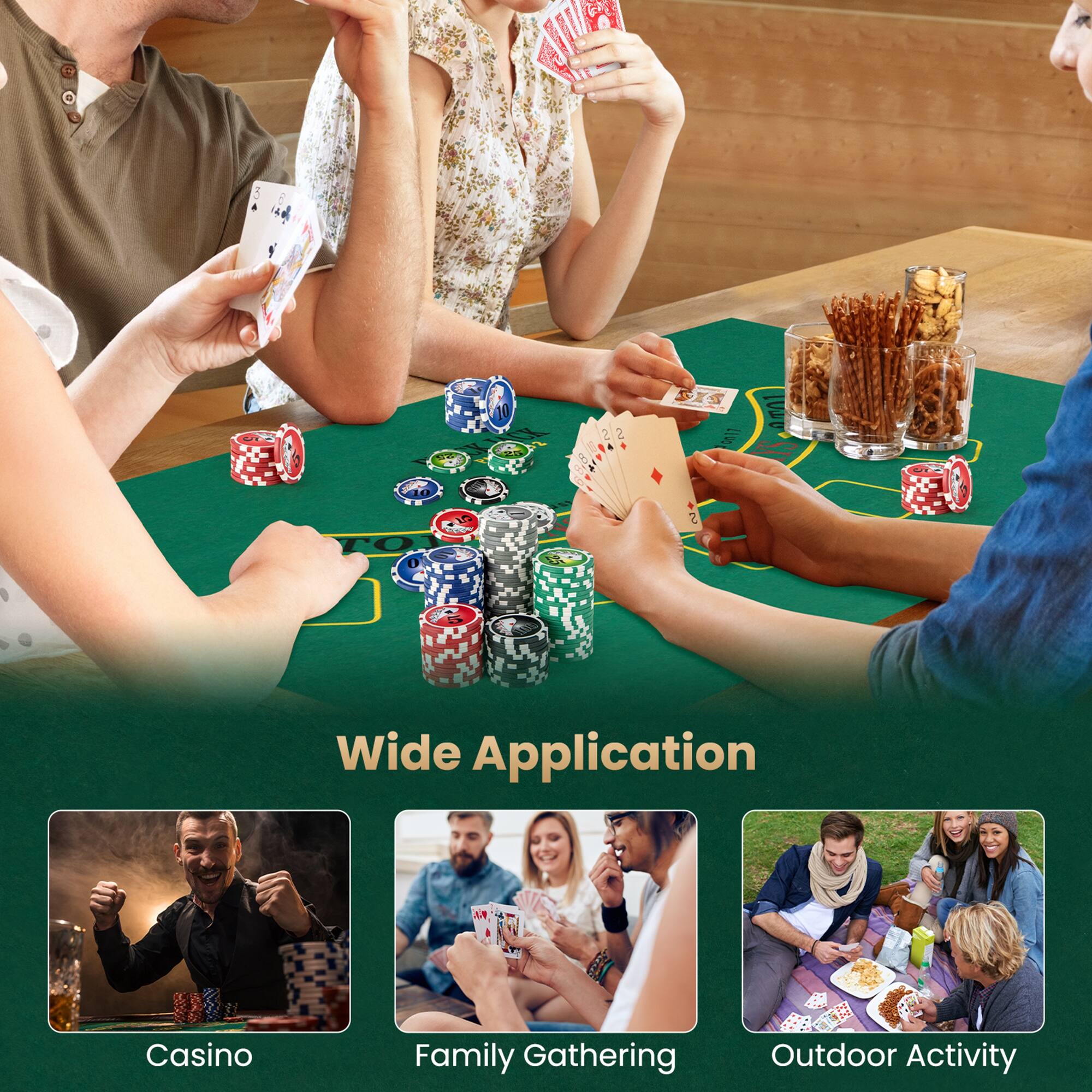 Wide Application

- Casino
- Family Gathering
- Outdoor Activity