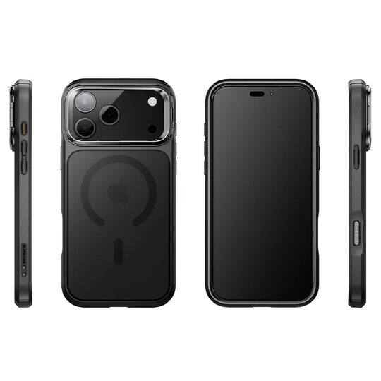 Back. SUPCASE - Unicorn Beetle MAG Slim Clear MagSafe Camera Control Button Case for iPhone 17 Pro Max - Black.