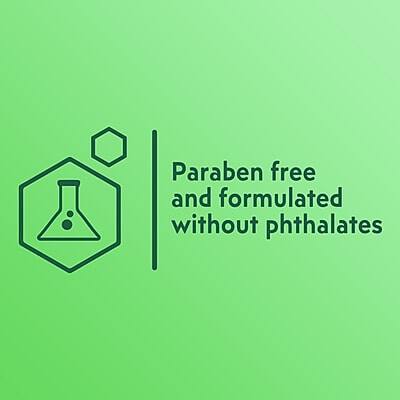 Paraben free and formulated without phthalates