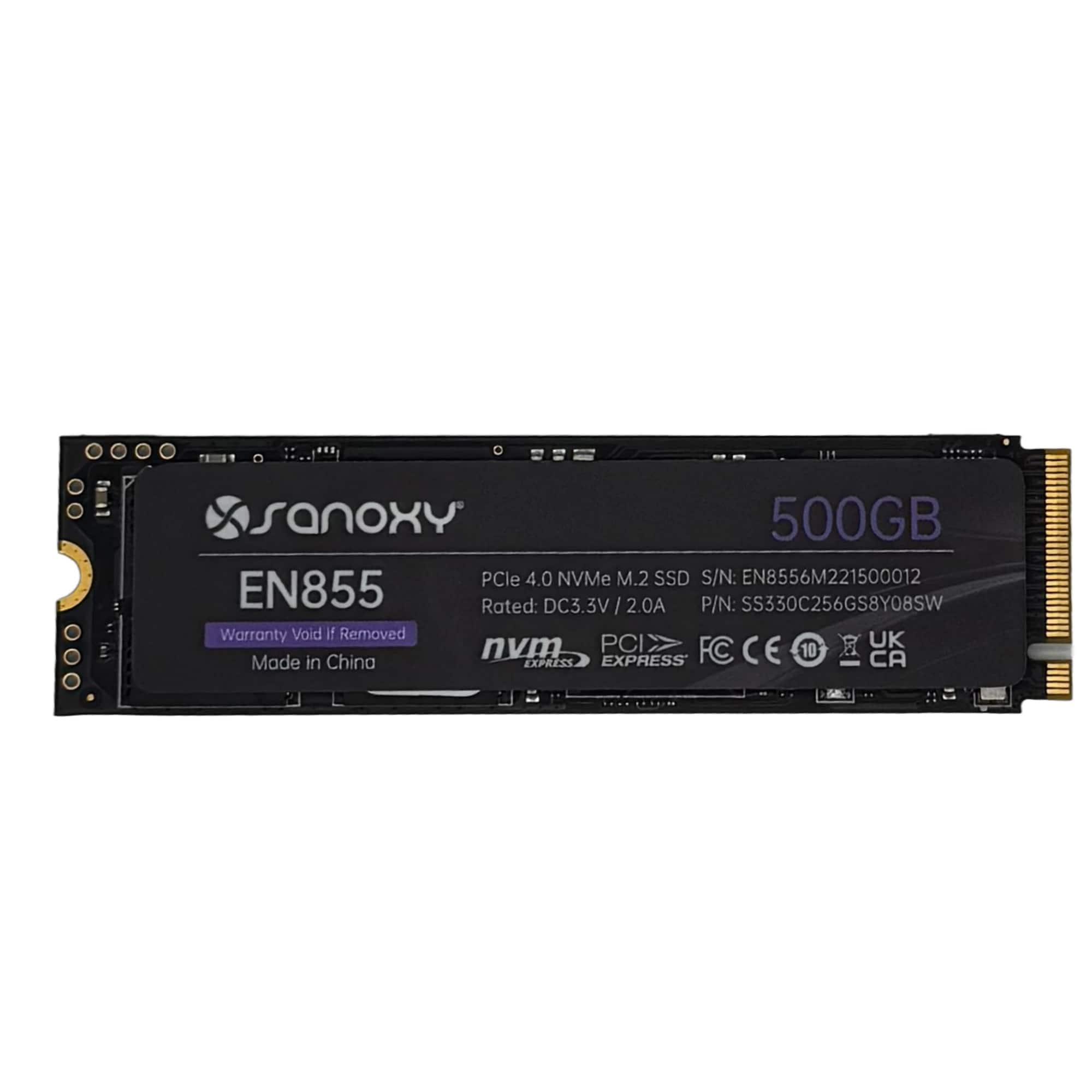 Sanoxy 500GB NVMe M.2 SSD – PCIe Gen4 x4 High Speed Solid State