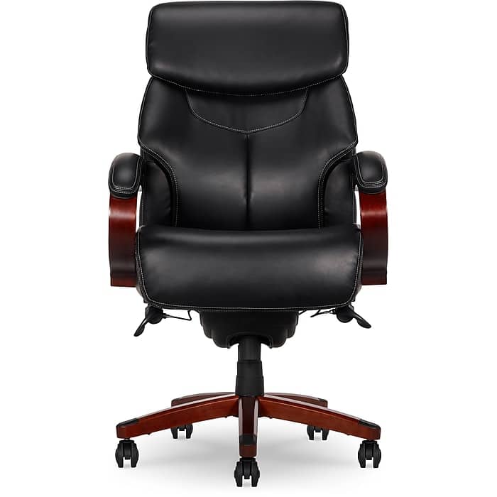 La-Z-Boy - Bradley Bonded Leather Executive Chair, (46089-CC) - Black