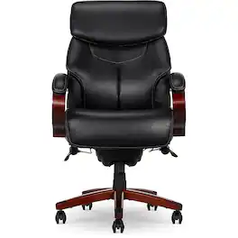 La-Z-Boy - Bradley Bonded Leather Executive Chair, (46089-CC) - Black