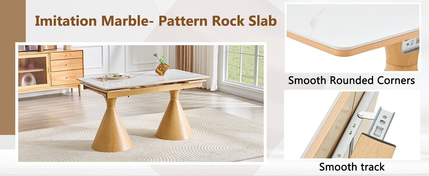 Imitation Marble- Pattern Rock Slab

Smooth Rounded Corners

Smooth track