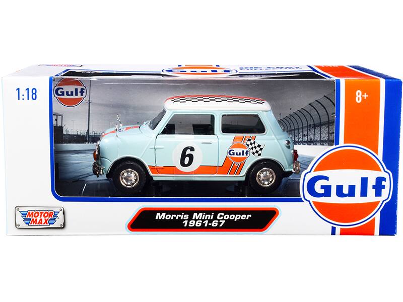 1:18  
Gulf  
8+  
MOTOR MAX  
Morris Mini Cooper 1961-67