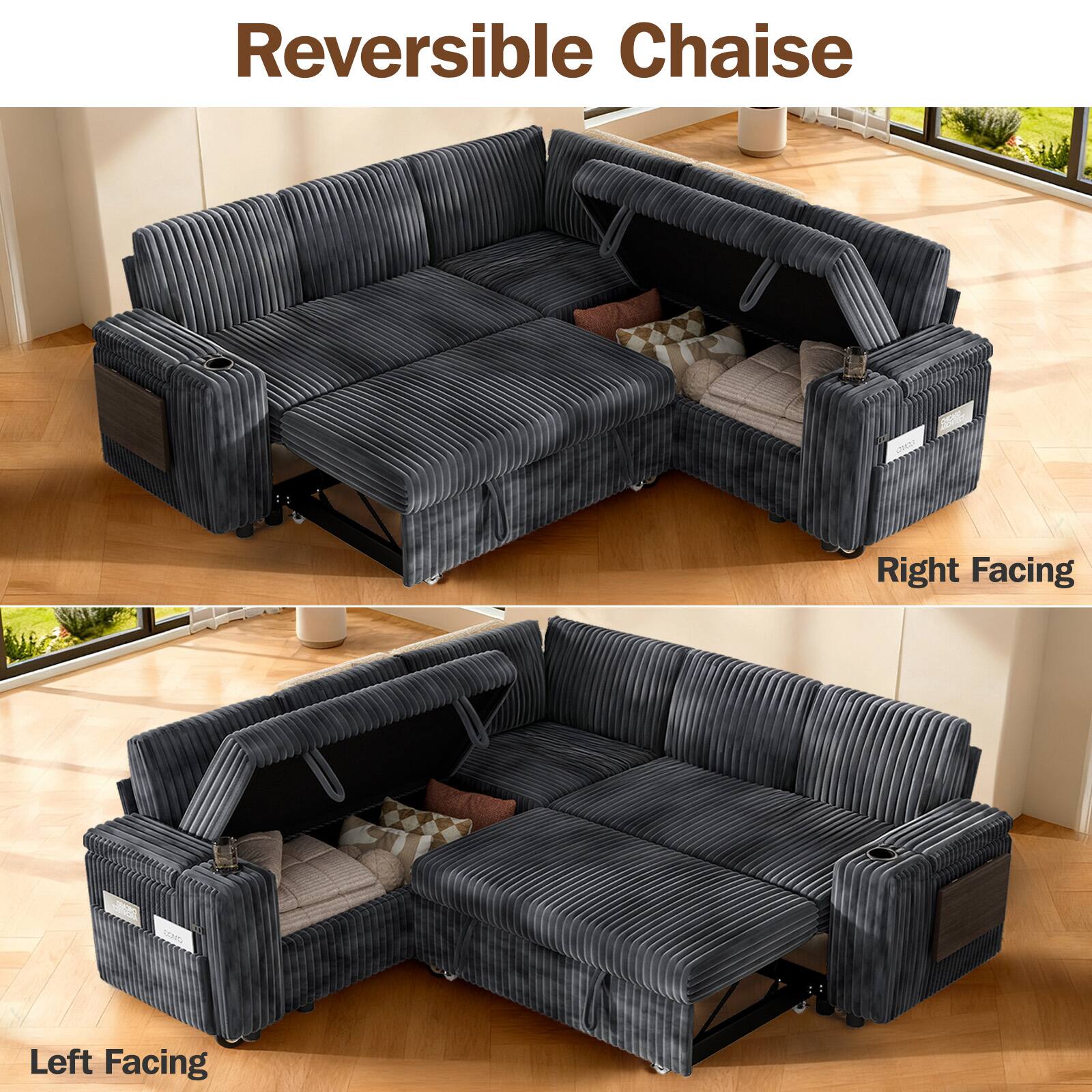 Reversible Chaise

Right Facing

Left Facing