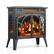 Alt View 1. Bestier - Electric Fireplace Heater 24.25" with Remote, Adjustable Brightness and Heating Mode, Flame Effects & Log Colors, Grey - Grey.
