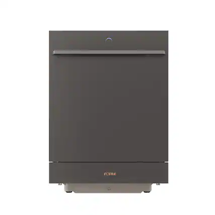 Front. FOTILE - FOTILE Built-In Dishwasher in MOONSHADOW Grey with High-Pressure HydroJet Technology - MOONSHADOW Grey.
