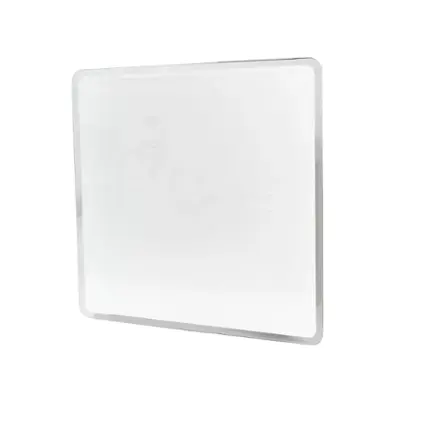 Floortex - Glass Magnetic Grid Board 14" x 14" - White