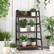 Alt View 11. Costway - 3-Tier Ladder Bookshelf Industrial Storage Rack Bookcase Plant Display Shelf - Rustic Brown.