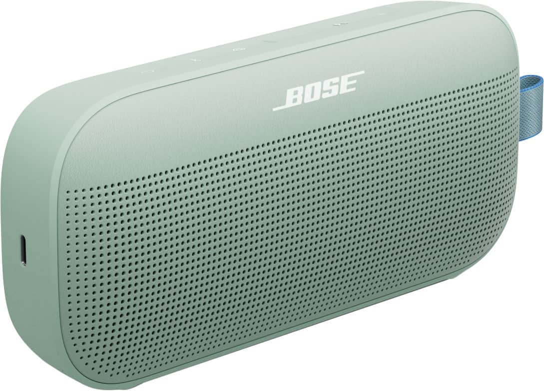 Angle. Bose - SoundLink Flex (2nd Gen) Portable Bluetooth Speaker with Waterproof/Dustproof Design - Alpine Sage.