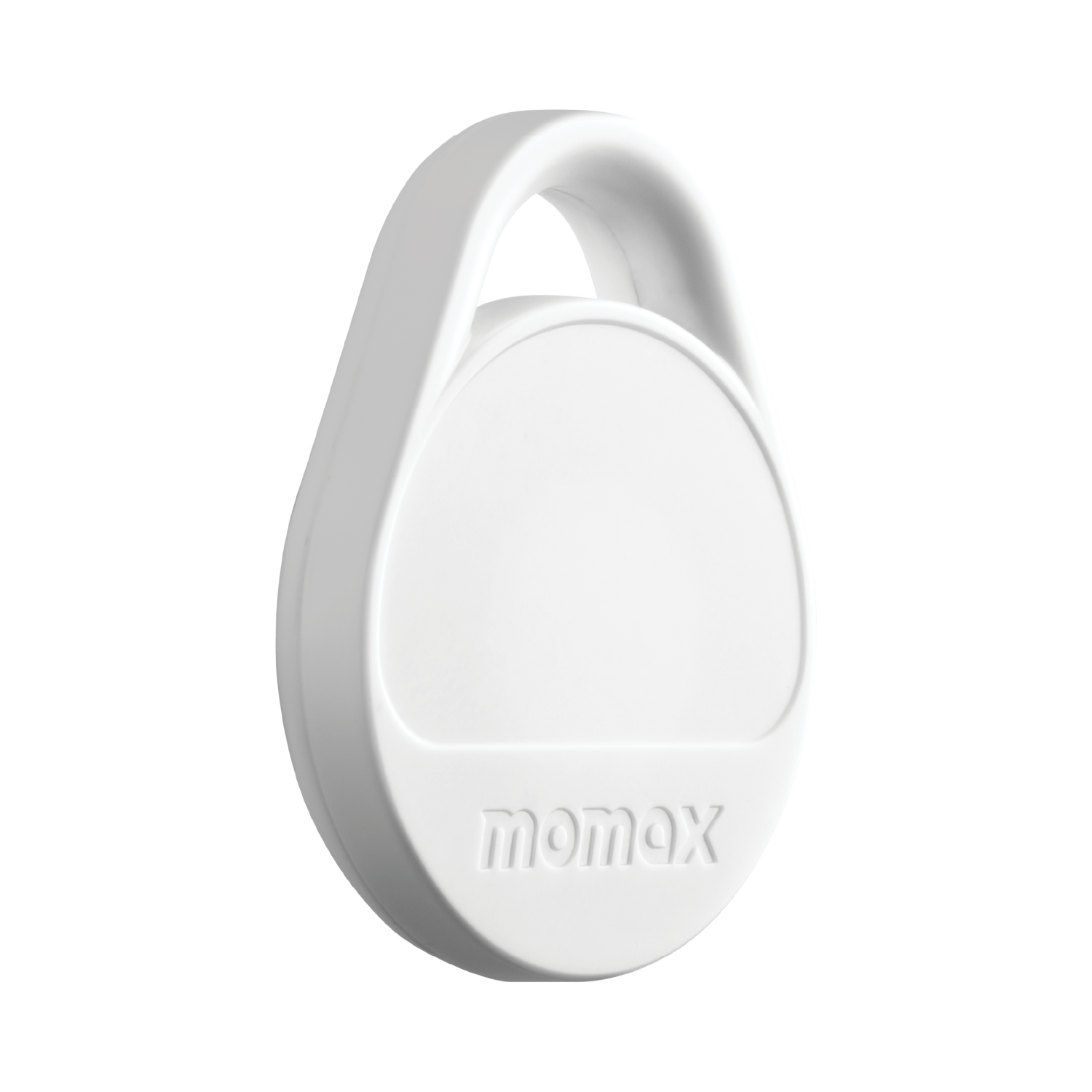 Front. Momax - Pinpop² Lite Find My Locator Compatible with Apple Find My or Android Find My devices, White - White.