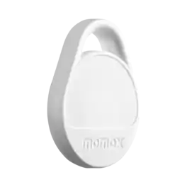 Momax - Pinpop² Lite Find My Locator Compatible with Apple Find My or Android Find My devices - White