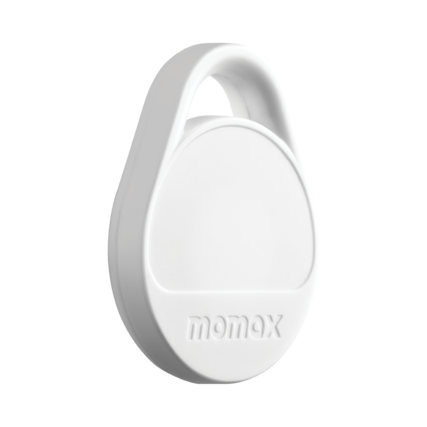Front. Momax - Pinpop² Lite Find My Locator Compatible with Apple Find My or Android Find My devices, White - White.