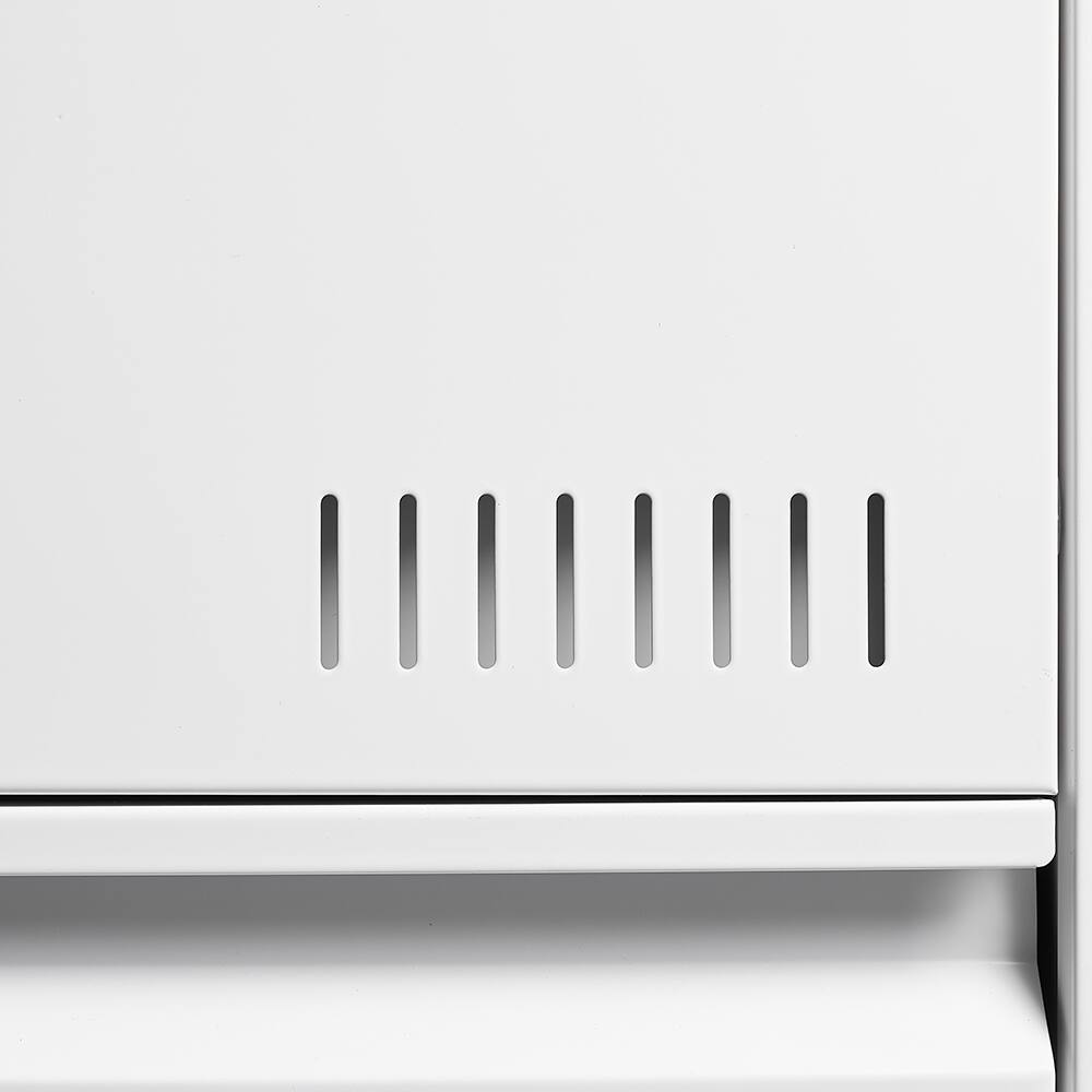 Alt View 3. Spaco - 2-Drawer Steel File Cabinet, Locking Legal Size, Heavy-Duty Vertical Design - White.