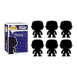 Set of 6 Surprise Disney Funko Pop! Randomly Selected - Black