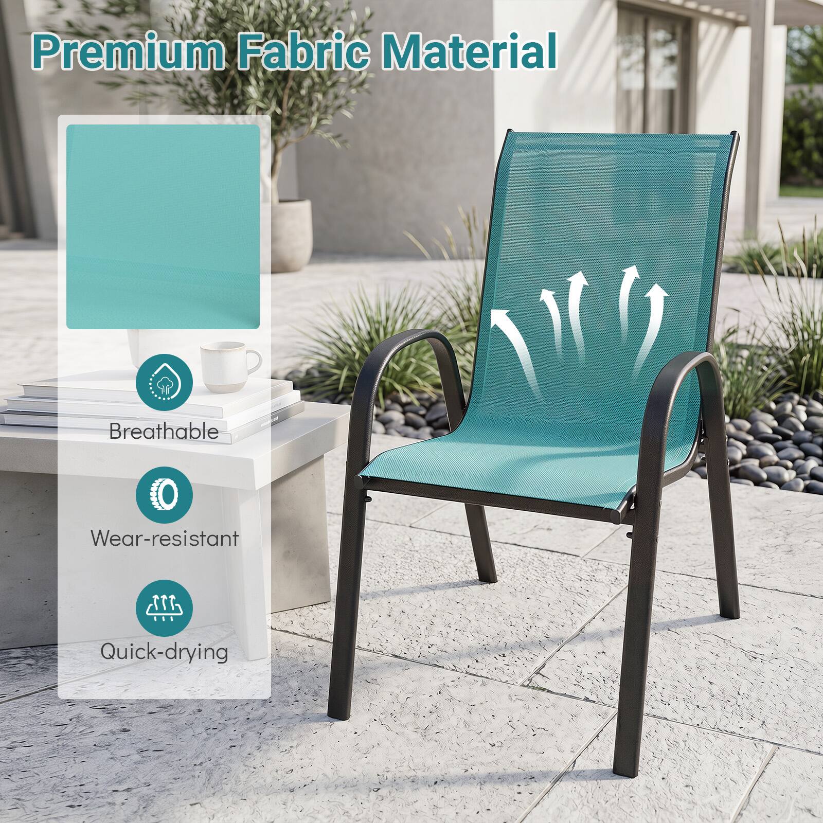 Premium Fabric Material  
Breathable  
Wear-resistant  
Quick-drying