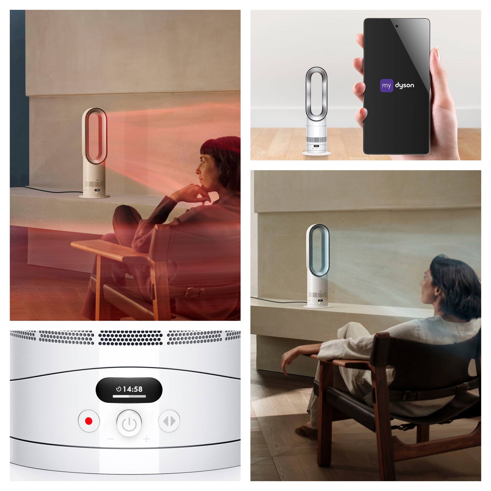 【新品未開封・最新モデル】Dyson Hot+Cool™ HF1 ヒーター、扇風機として1台2役で活躍し、脱衣所などの狭い部屋にも最適
