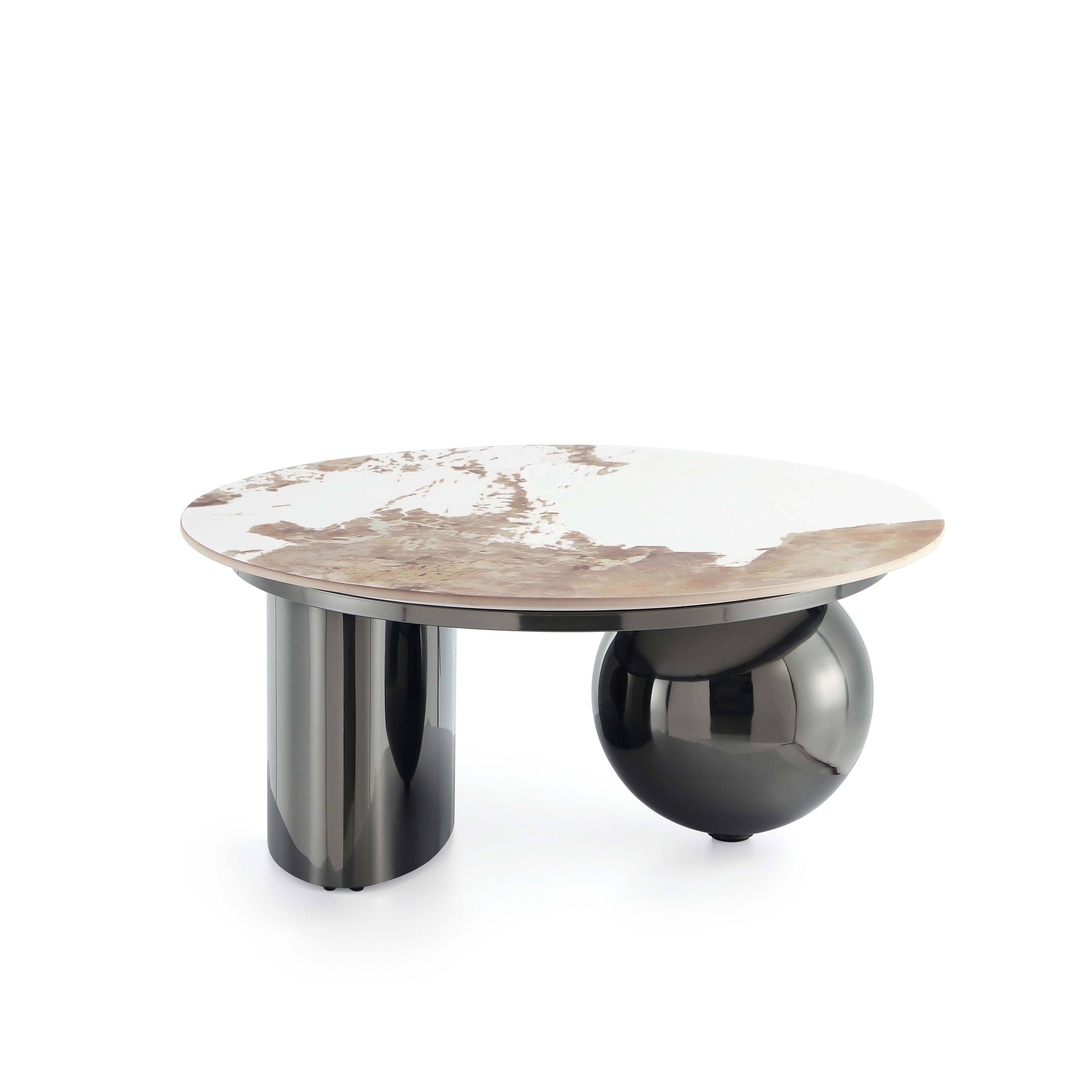 Alt View 7. Manhattan Comfort - Laurel Modern Glam 2-Piece Coffee Table & End Table Set - Black.