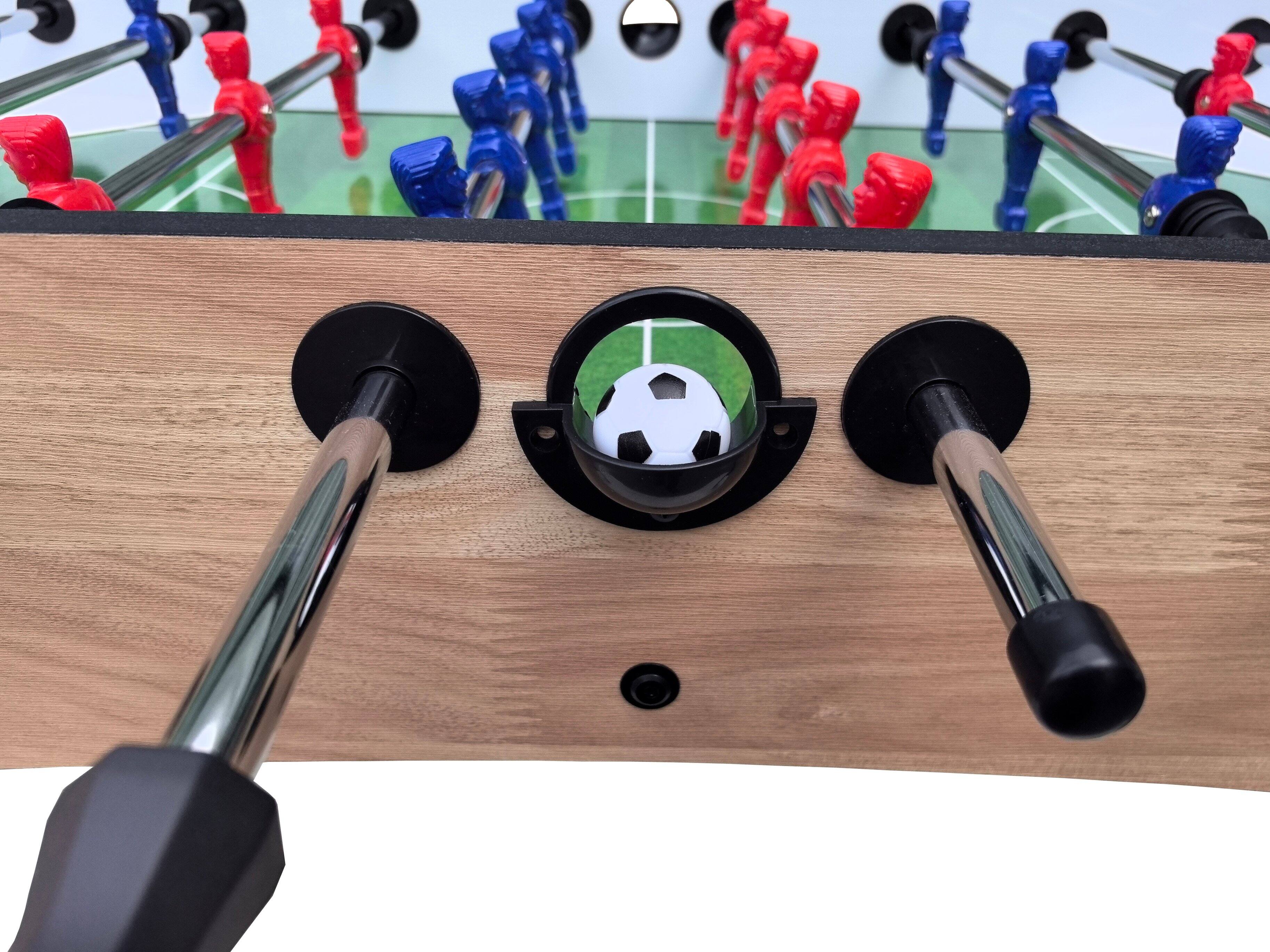 Alt View 1. ELEMENT ACE - 5Ft Foosball Table - Arcade Game Table for Family Game Rooms & Recreation - Brown+White.