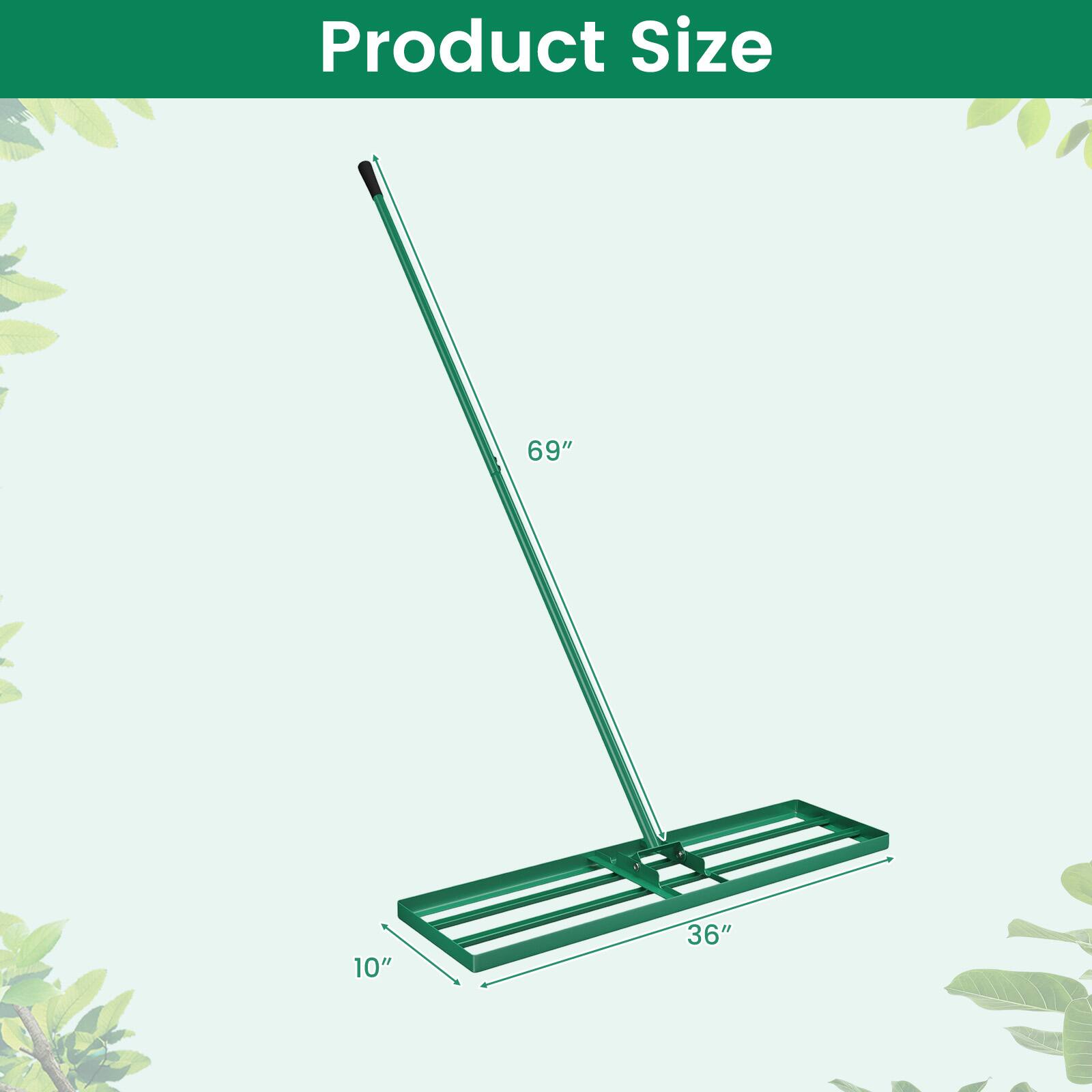 Product Size

69"  
10"  
36"