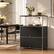 Front. Malletson - Metal Modular Sideboard Storage Cabinet 3 Tier, Modern Grid-Style, for Dining Room or Office - Black.