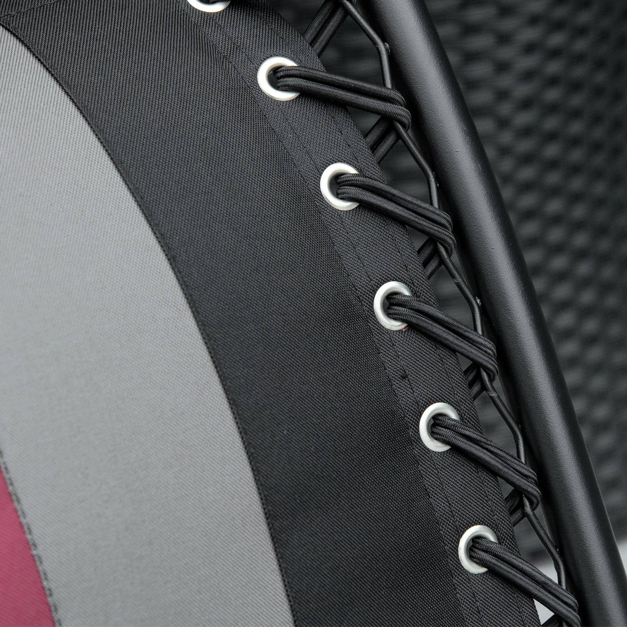 Angle. Resenkos - Resenkos XL Oversize Zero Gravity Recliner, Padded Patio Lounger Chair, Folding Chair, Red - Red.