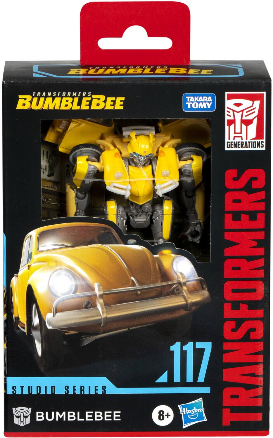 TRANSFORMERS, BUMBLEBEE, TRANSFORMERS, TAKARA TOMY, GENERATIONS, BUMBLEBEE, STUDIO SERIES, 8+, 117, Hasbro, TRANSFORMERS
