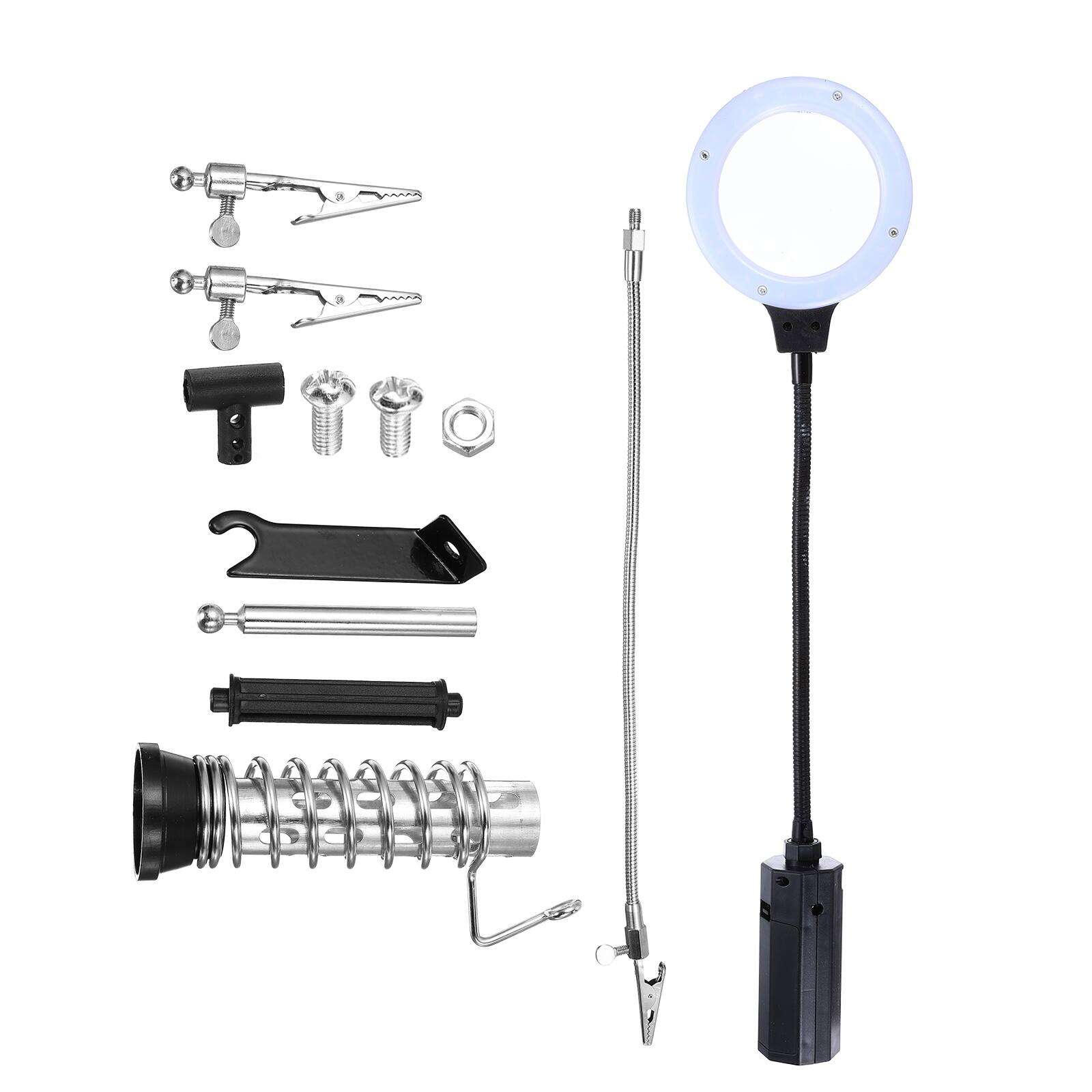 Alt View 3. Unique Bargains - PCB Circuit Board Holder, 6.7"x7.3"x12.6" Multifunctional PCB Fixing Holder Repair Fixture Clamping Tool.