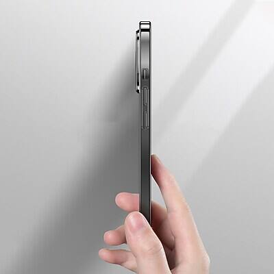 Alt View 5. SaharaCase - SaharaCase Hybrid-Flex Hard Shell Case, Tempered Glass Screen, Camera Protector for iPhone 15 Pro Max - Clear.