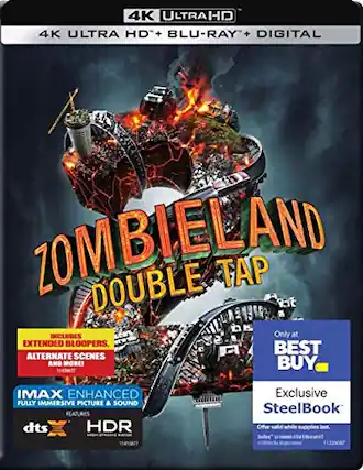 Front. Steelbook Zombieland: Double Tap (4K / Blu-ray + Digital).
