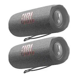 JBL - Flip 6 Waterproof Portable Bluetooth Speaker - Pair - Gray