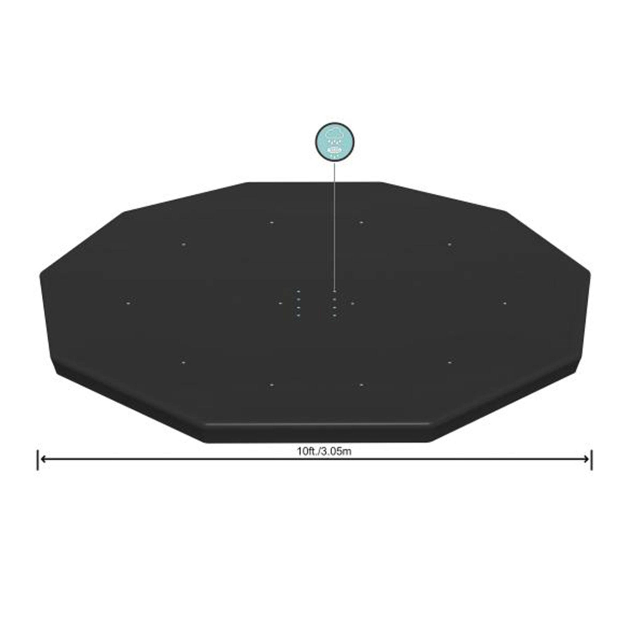 Alt View 1. Bestway - Bestway Flowclear Round 10' Pool Cover for Above Ground Frame Pools (Cover Only).