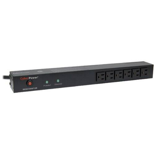 CyberPower Rackbar Surge Suppressor RM 1U RKBS15S6F8R 15A 14 Outlet ...