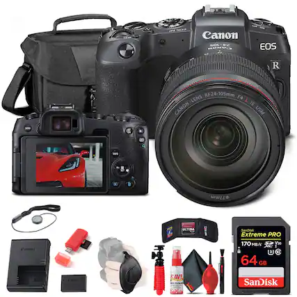 903 Canon EOS R RF24-105mm Lens F4 L IS USM
Ultima SanDisk Extreme PRO 64 GB 170 MB/s V30
Canon AVE, N54 VEC SanDisk