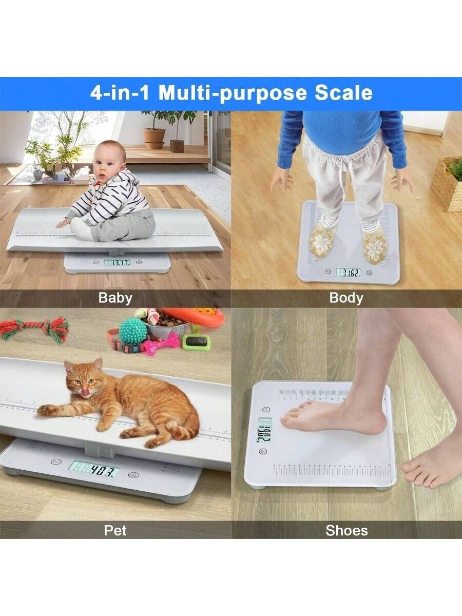 4-in-1 Multi-purpose Scale

Baby

Body

Pet

Shoes