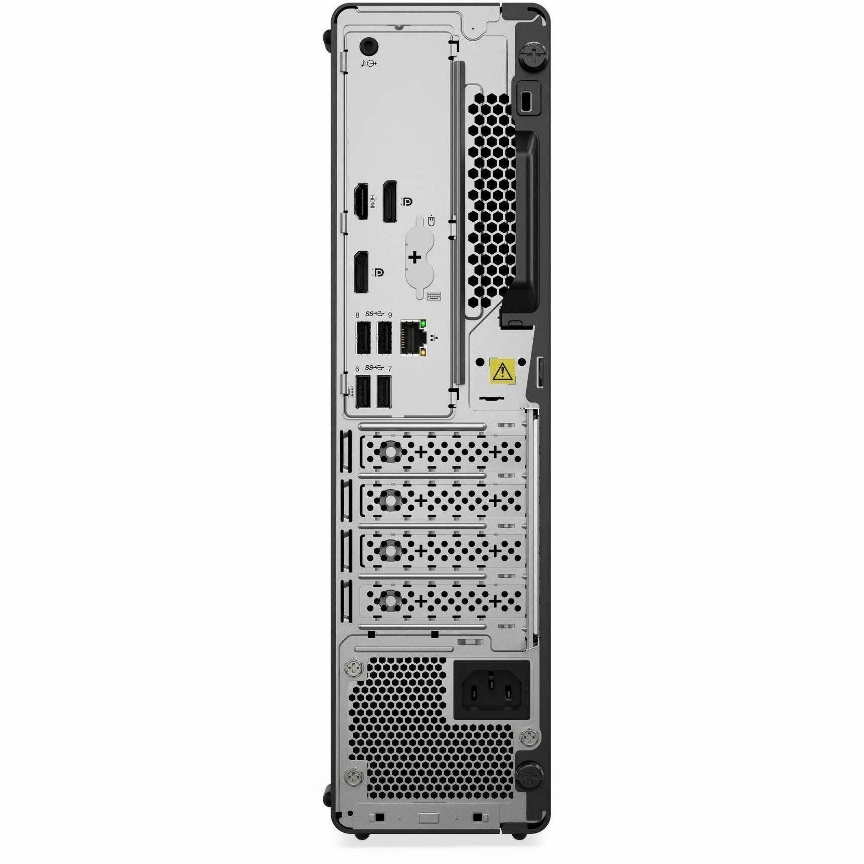 Alt View 3. Lenovo - Lenovo ThinkCentre M70s Gen 6 12YK001CUS Desktop AI Computer - Intel Core Ultra 7 265 - vPro Technology - 32 GB - 512 GB - Black.