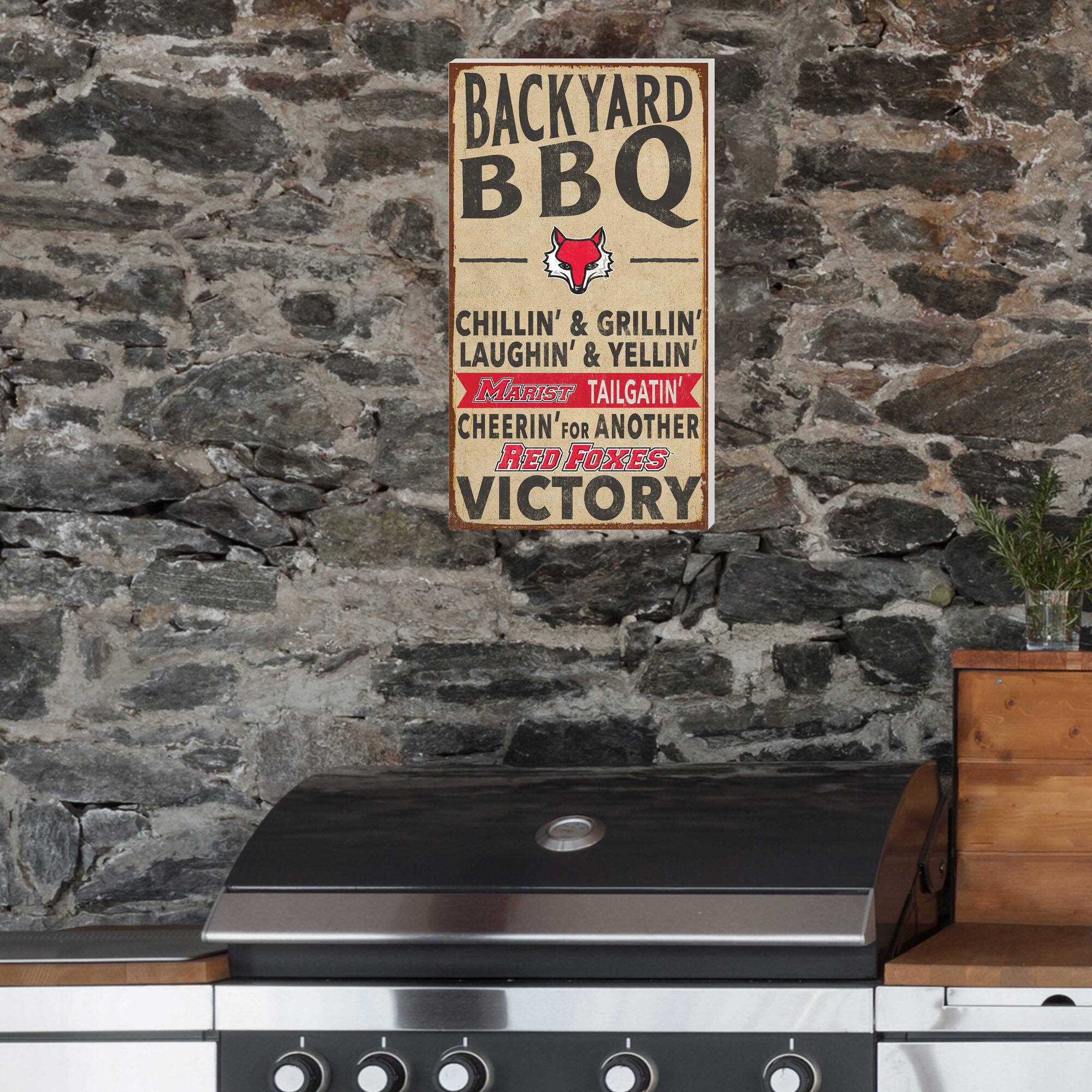 BACKYARD BBQ

CHILLIN' & GRILLIN'  
LAUGHIN' & YELLIN'  
TAILGATIN'  
CHEERIN' FOR ANOTHER  
RED FOXES VICTORY