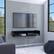 Alt View 2. TuHome - Warrior 59" Floating Tv Stand Black MDF - Black.