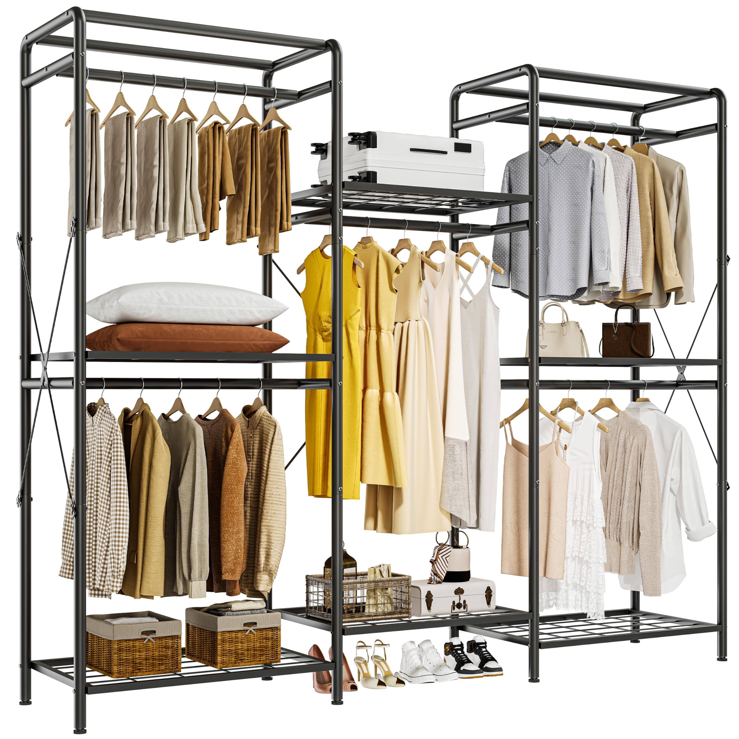 Empire DigiLabs Wardrobe Closet Organizer Heavy Duty Clothes Rack ...