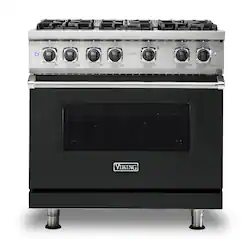 Viking - 5-Series Gas Sealed Burner Range - Antique Bronze - Front_Zoom